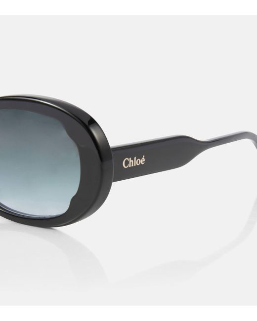 Chloé Blue Lilli Round Sunglasses