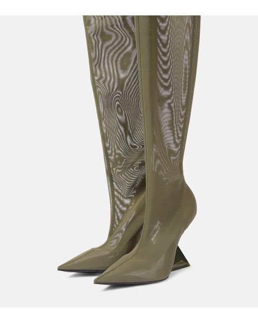 The Attico Green Cheopissima Pantashoes