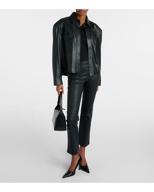 Stouls Blue Jp Twenty Slim Leather Pants