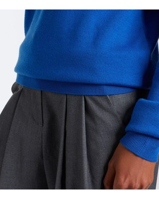 Frankie Shop Blue Eve Wool Turtleneck Sweater