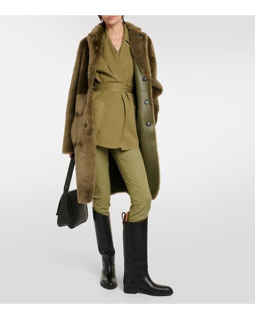 Joseph Green Mid-Rise Gabardine Leggings