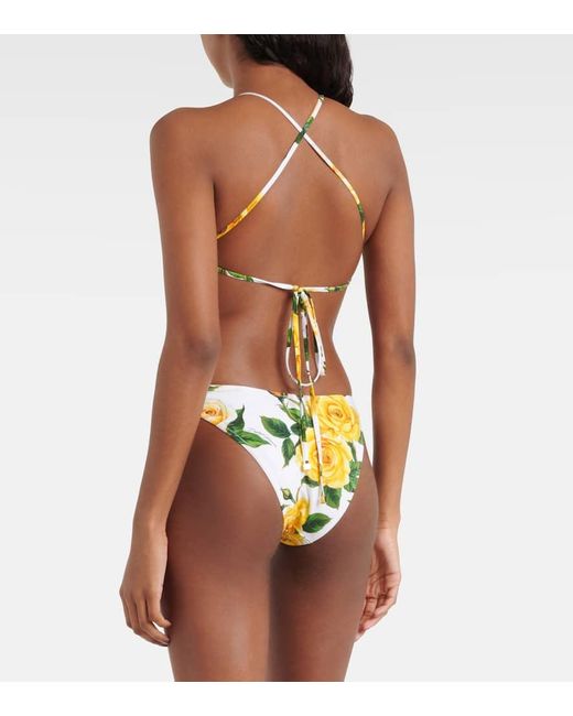 Dolce & Gabbana Yellow Bikini