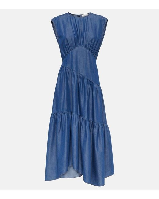 FRAME Blue Midikleid Aus Denim