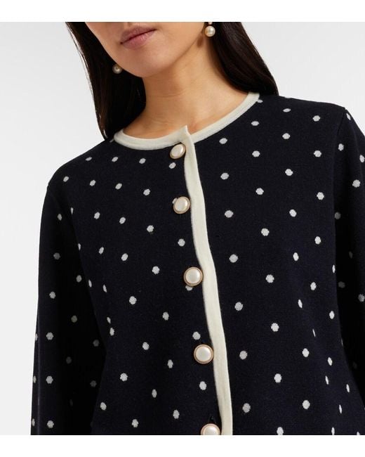 Rixo Black Cardigan Mirja Aus Einem Wollgemisch