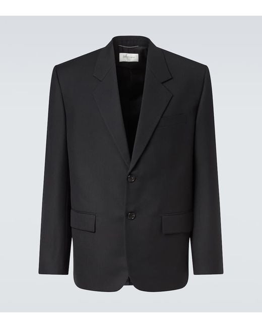 Blazer di Saint Laurent in Black da Uomo
