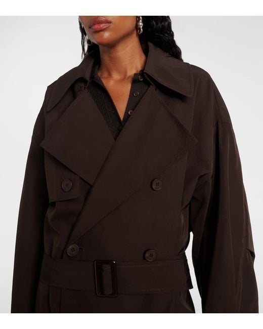 Frankie Shop Brown Mavis Oversized Trench Coat
