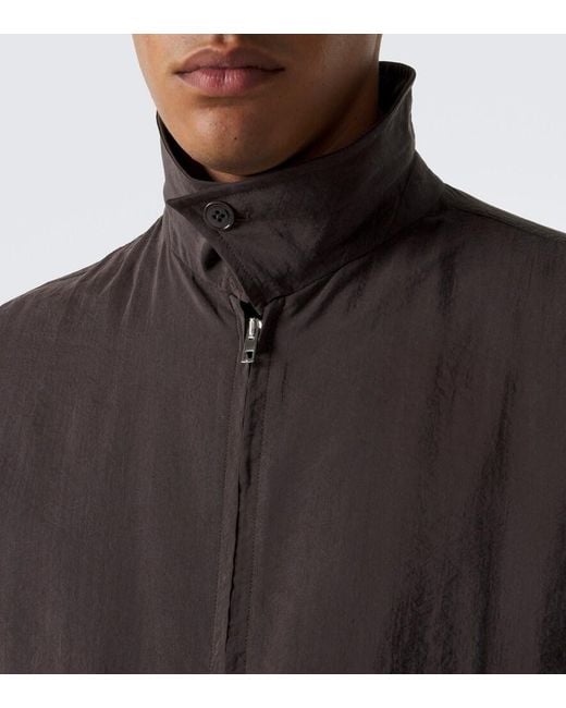 Lemaire Black Silk-Blend Blouson Jacket for men