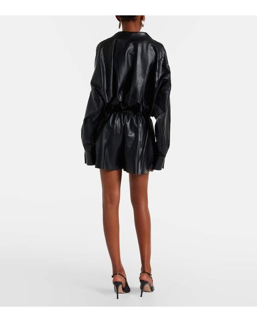 Short En Cuir Synthetique Norma Kamali en coloris Black