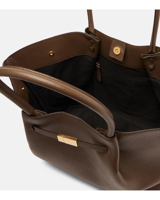 DeMellier London Brown New York Leather Tote Bag