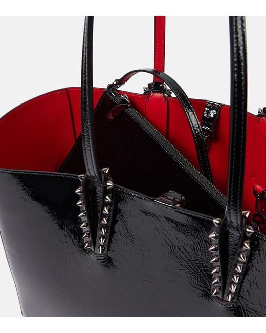 Christian Louboutin Black Cabata Small Leather Tote Bag
