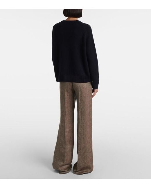 Loro Piana Blue Parksville Cashmere Sweater