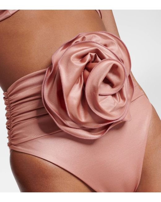Culotte de bikini a fleur Magda Butrym en coloris Pink