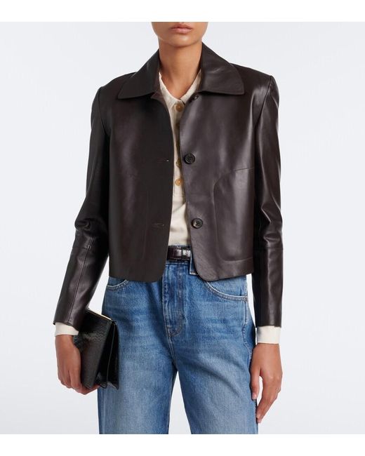 Arma Black Emy Leather Jacket