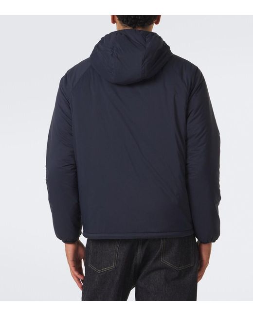 Burberry Blue Ekd Hooded Jacket for men