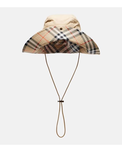 Cappello Check di Burberry in Metallic