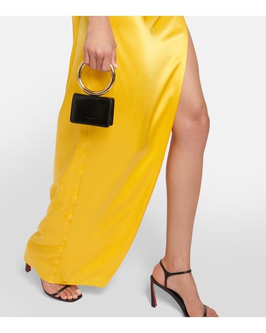 The Sei Metallic Halterneck Silk Charmeuse Gown