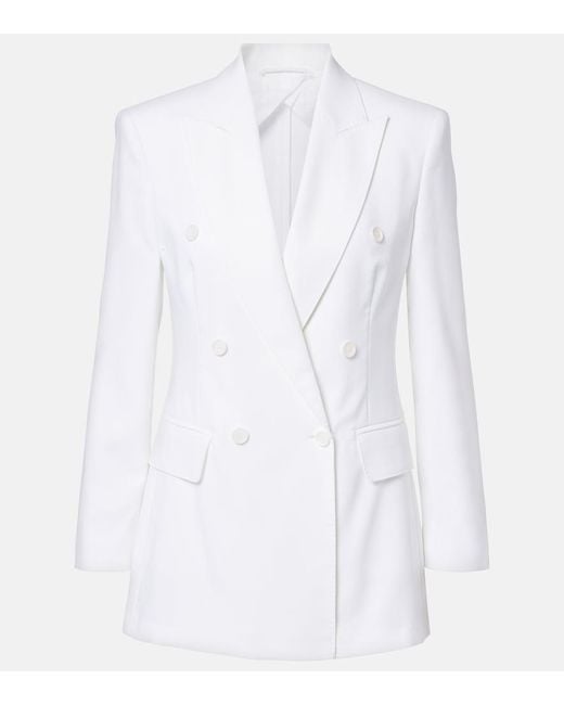 Max Mara White Pagella Cotton Blazer