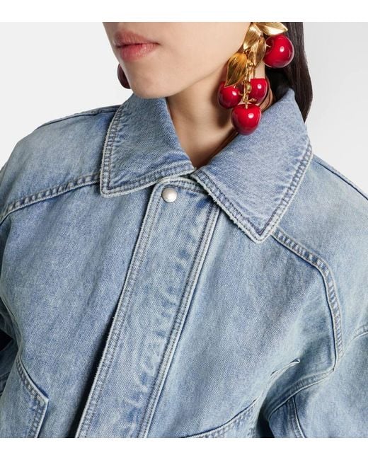 Saint Laurent Blue Denim Blouson Jacket