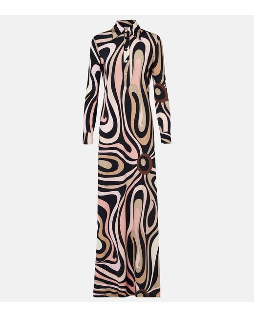 Emilio Pucci White Marmorkleid