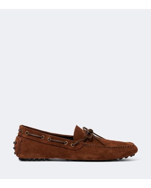 Tom Ford Brown Rod Suede Driving Shoes for men