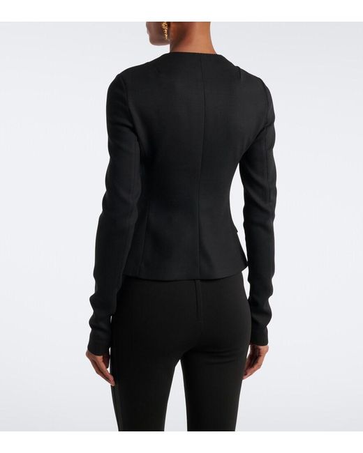 Dolce & Gabbana Black Wool-Blend Blazer