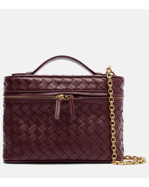 Borsa A Spalla Bang Bang Small di Bottega Veneta in Purple