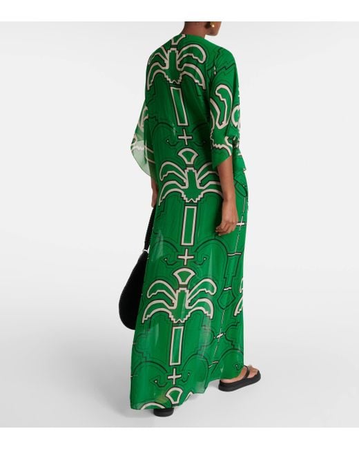 Robe longue imprimee Johanna Ortiz en coloris Green