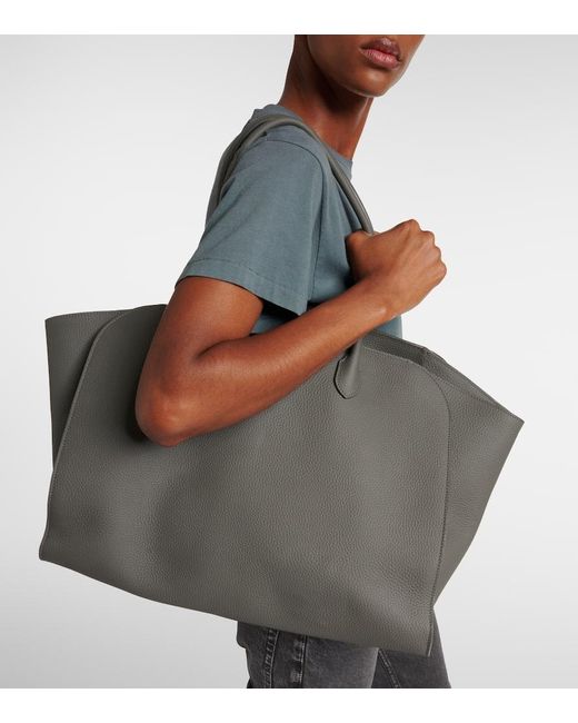 The Row Black Tote Bag Marlo 17 Aus Leder
