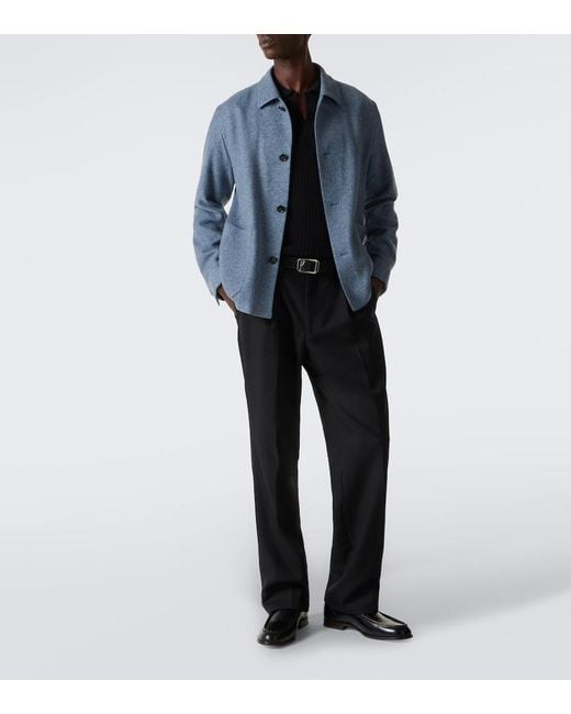 Tod's Black Leather Loafers for men