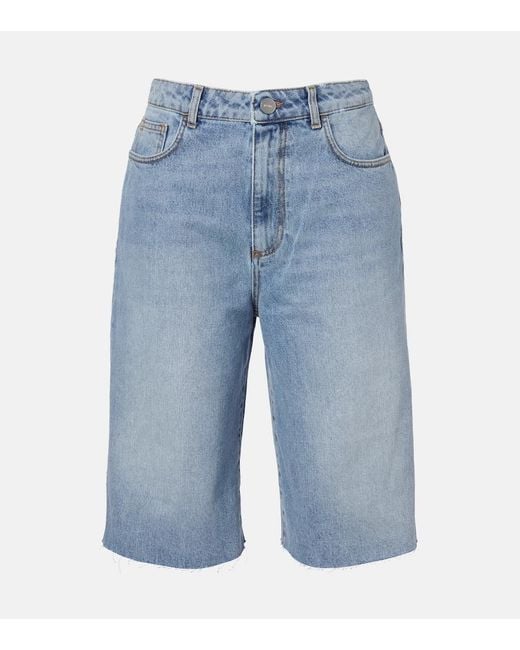 Jeans Capri De Algodon Rohe de color Blue