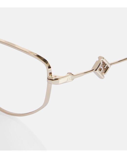 Fendi Natural Ff Diamonds Cat-Eye Glasses