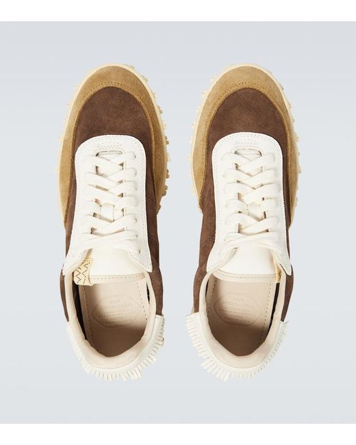 Sneakers Hospoa Runner in suede di Visvim in White da Uomo