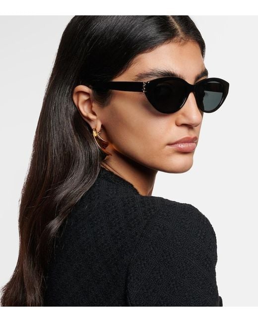 Saint Laurent Blue Sl M148 Cat-Eye Sunglasses