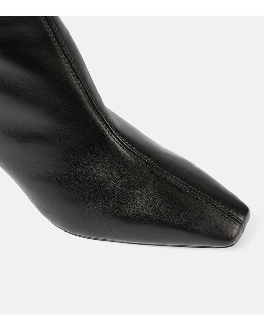 Aquazzura Black Stiefel Zenn 65 Aus Leder