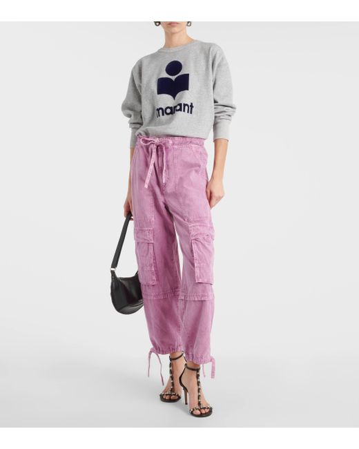Pantalon cargo Ivy en jean Isabel Marant en coloris Pink