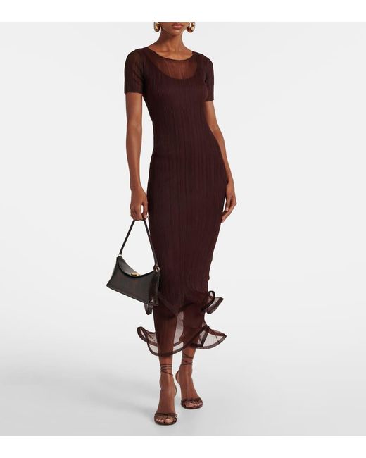 open lace back dress Jonathan Simkhai Women's Halen Fil Coupe Mini Dress  Saint Bernard