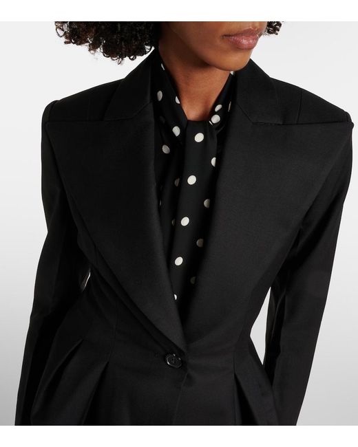 Nina Ricci Black Wool Gabardine Blazer