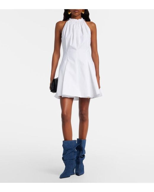 Balmain Blue Denim Ankle Boots