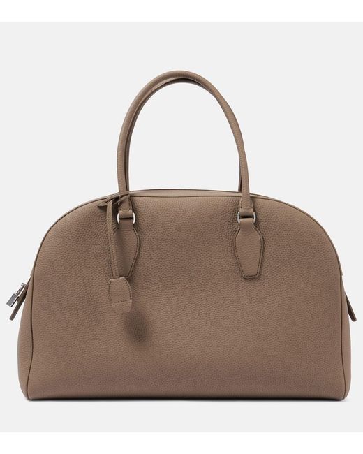 The Row Brown India 15.75 Leather Tote Bag