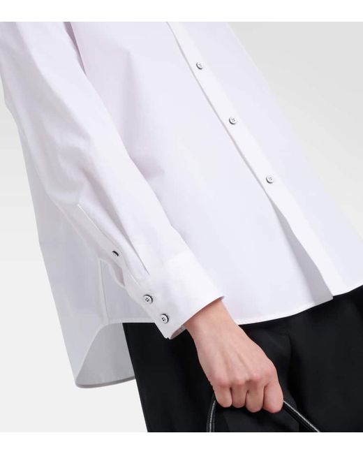 Camisa de popelin de algodon Jil Sander de color White