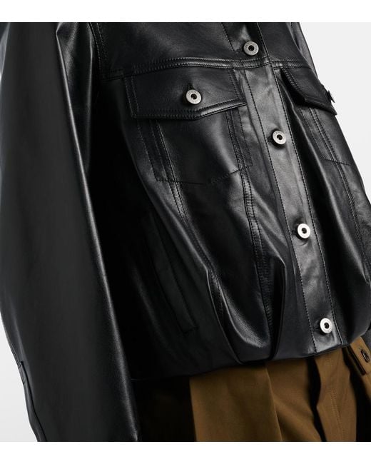 Loewe Black Leather Jacket