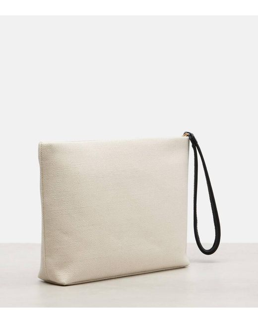 Givenchy Natural Logo Canvas Pouch