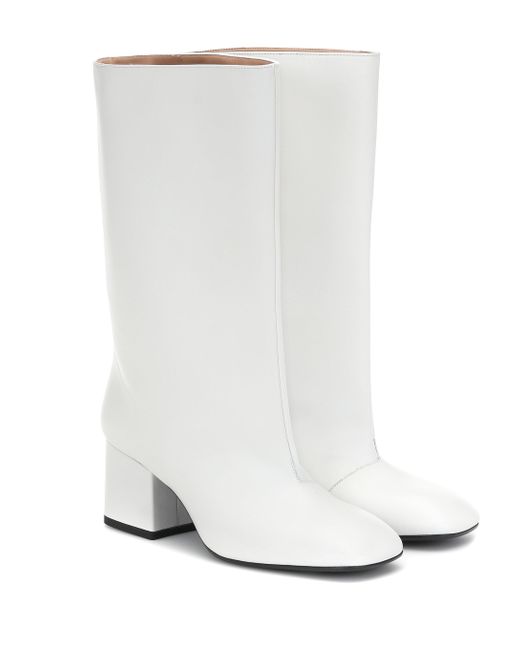 Marni White Leather Boots