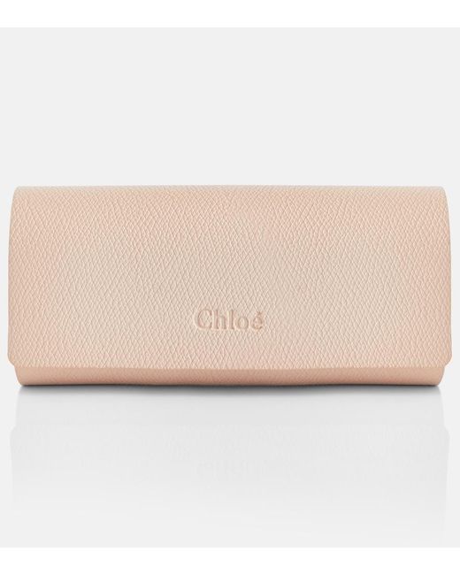 Chloé Brown Aly Oversized Square Sunglasses