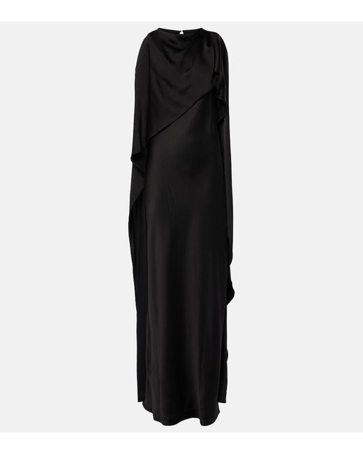 Jonathan Simkhai Black Izel Satin Gown