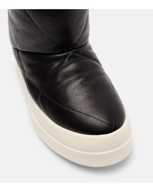 Botas Mega Bumper Lunar De Piel Rick Owens de color Black