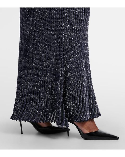 Alaïa Blue Sequined Gown