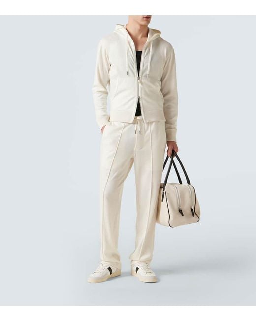 Tom Ford Sneakers Aus Leder Mit Veloursleder in Metallic für Herren