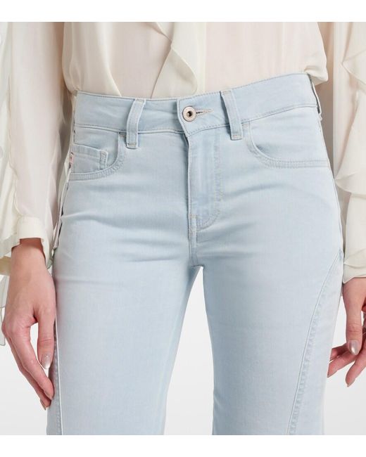 AG Jeans Blue Ibiza High-Rise Flared Jeans