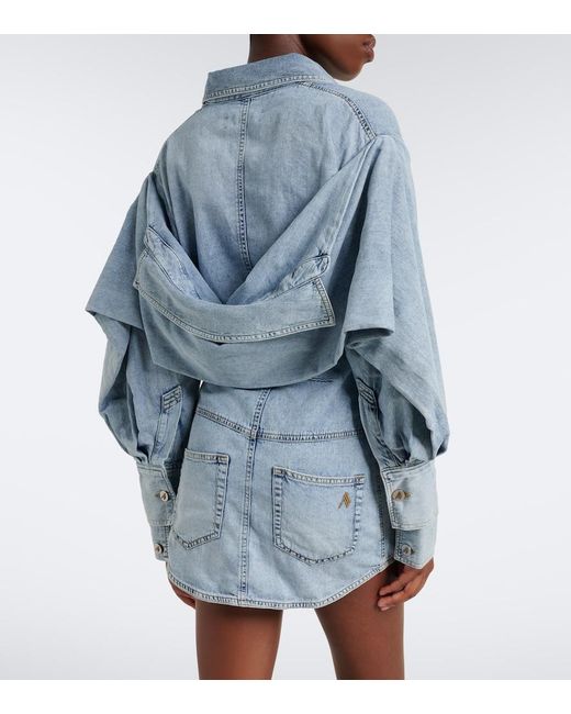 The Attico Blue Denim Minidress